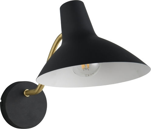 Trio Lighting Modern Leuchte Wand Steckdose mit Fassung E27 Schwarz 20cm