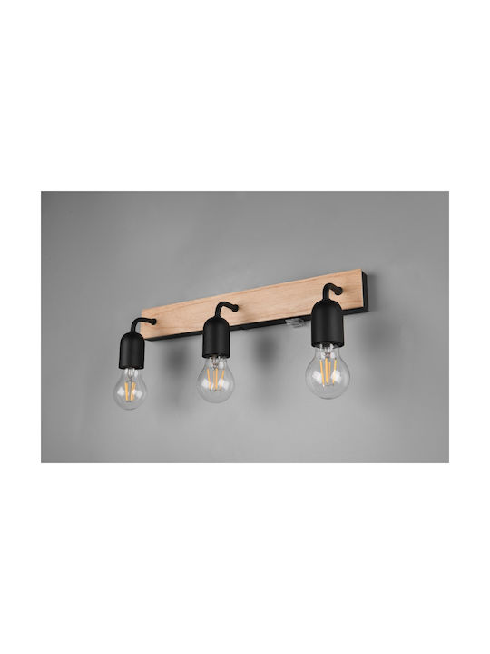 Trio Lighting Modern Lamp Bathroom with Socket E27 and Switch Beige 45x11x11cm