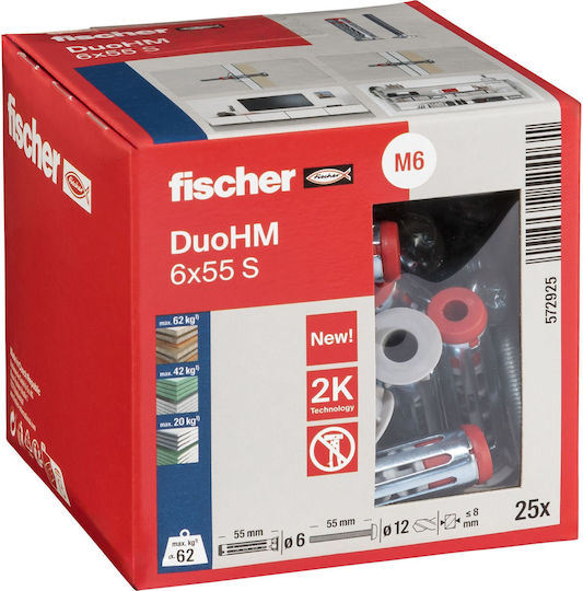 fischer Ούπα Πλαστικό 6x55mm