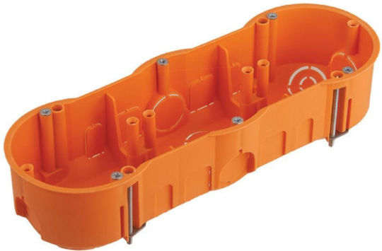 PAWBOL Surface Mounted Electrical Box for Drywall IP30 in Orange Color
