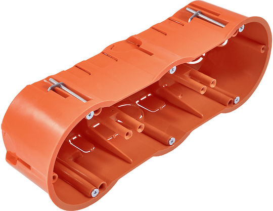 PAWBOL Cutie electrică pentru montaj exterior pentru gips-carton IP30 în culoarea Portocaliu