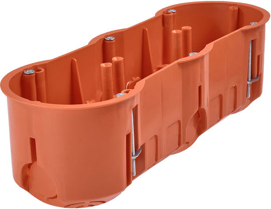 PAWBOL Cutie electrică pentru montaj exterior pentru gips-carton IP30 în culoarea Portocaliu