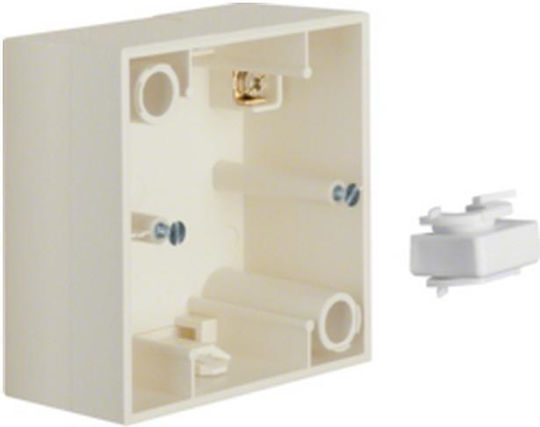 Hager Flush Electrical Box in Beige Color