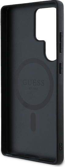 Guess Classic Umschlag Rückseite Synthetisches Leder Schwarz (Galaxy S25 Ultra,Samsung S25 Ultra)