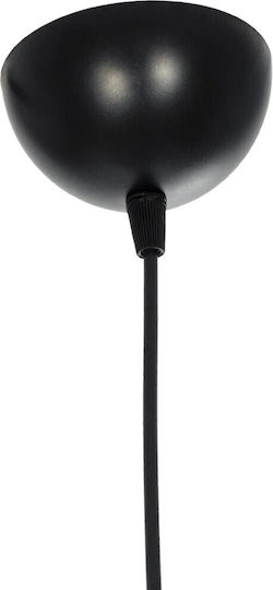 GloboStar Rade Pendant Light Black Bell with Socket E27 17.5x17.5x56cm