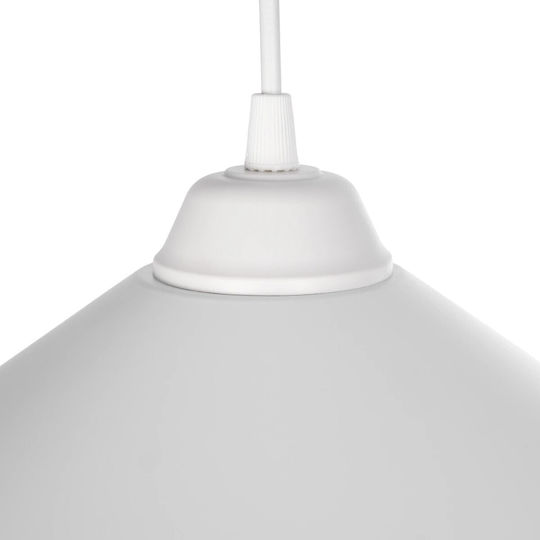 GloboStar Fonte Висящо Осветително Тяло Бял Камбанка 25x25x90см.