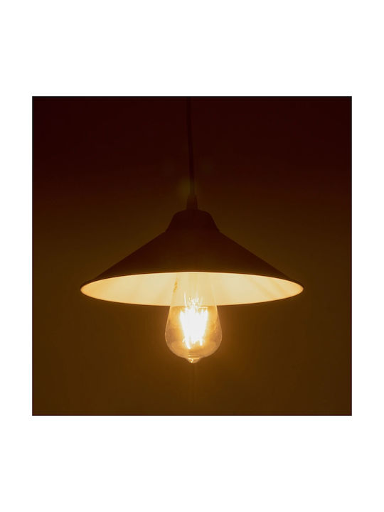 GloboStar Fonte Pendant Light White Bell with Socket E27 25x25x90cm