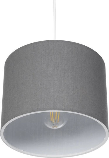 GloboStar Blaze Pendant Light Gray with Socket E27 22x22x90cm