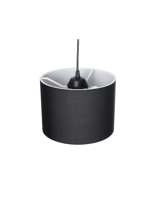 GloboStar Blaze Pendant Light Black with Socket E27 22x22x90cm