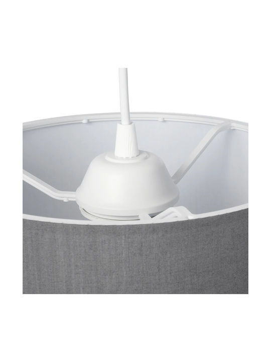 GloboStar Blaze Pendant Light Gray with Socket E27 22x22x90cm