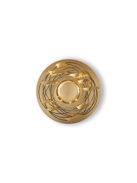 Luma Modern Wall Lamp with Integrated LED and Warm White Light Gold 60cm