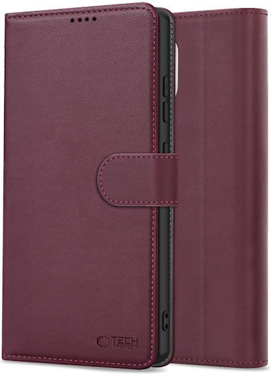 Tech-Protect Plus Wallet Synthetic Leather Burgundy (Xiaomi Redmi Note 14 Pro 5G / Poco X7 5G)