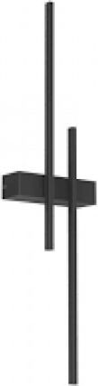 Redo Group Tangent Modern Lamp Wall with Integrated LED and Warm White Light Black 63.4cm