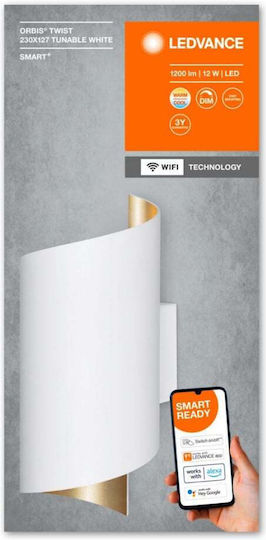 Ledvance Twist Lamp Wall LED White 127x23x9.5cm Ledvance Twist Lamp Wall LED White 127x23x9.5cm