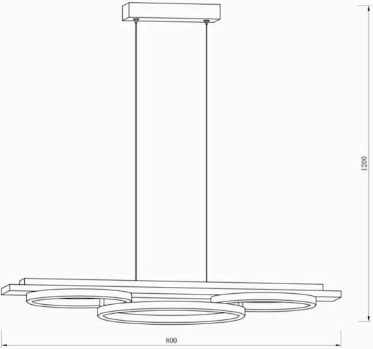 Sun Light LED Κρεμαστό Φωτιστικό Καφέ 120x80x80εκ. Sun Light LED Κρεμαστό Φωτιστικό Καφέ 120x80x80εκ.