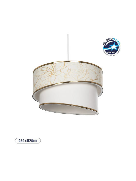 GloboStar Sonia Pendant Light with Gold Detail with Socket E27 30x30x90cm