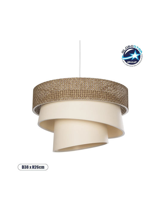 GloboStar Siera Pendant Light Brown with Socket E27 38x38x95cm