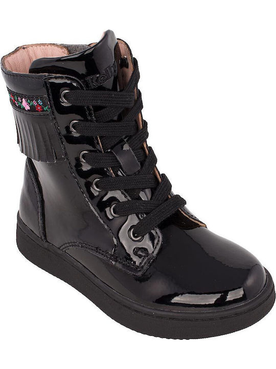 Kids Boots with Zipper Black