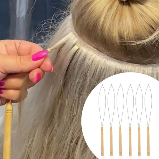 Loop Needle Τοποθέτησης Micro Rings Ξύλινη Λαβή