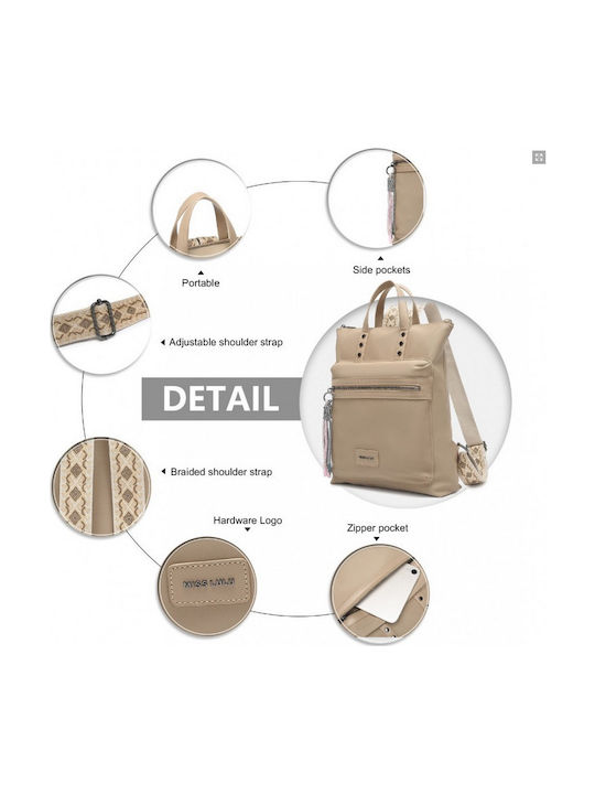Damentasche Rucksack Khaki