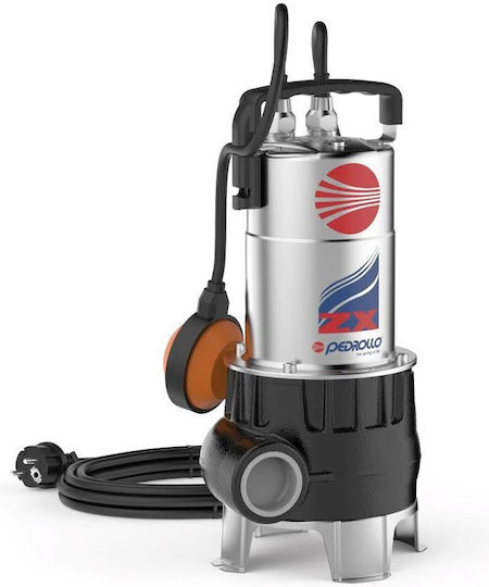 Pedrollo ZXm 1A/40 Αντλία Ακαθάρτων / Λυμάτων 0.84hp με Φλοτέρ Ρ18002
