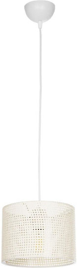 GloboStar Clairie Pendant Light White with Socket E27 22x22x93cm