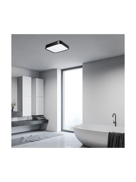 Rabalux Ceiling Mount Light Bathroom 42pcs Black with Integrated LED