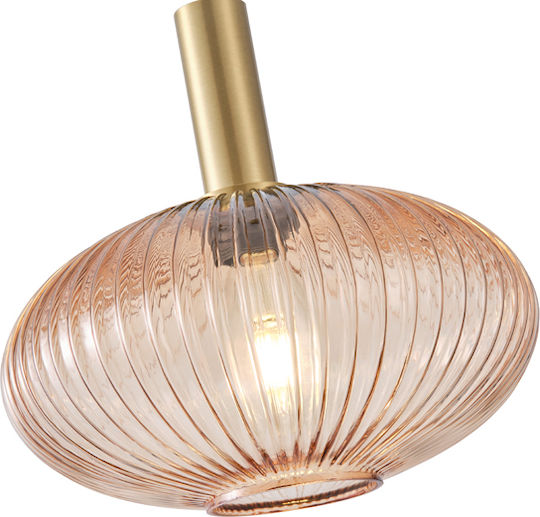 Eurolamp Topaz Ceiling Light Honey with E27 Socket 30x30x148.5cm