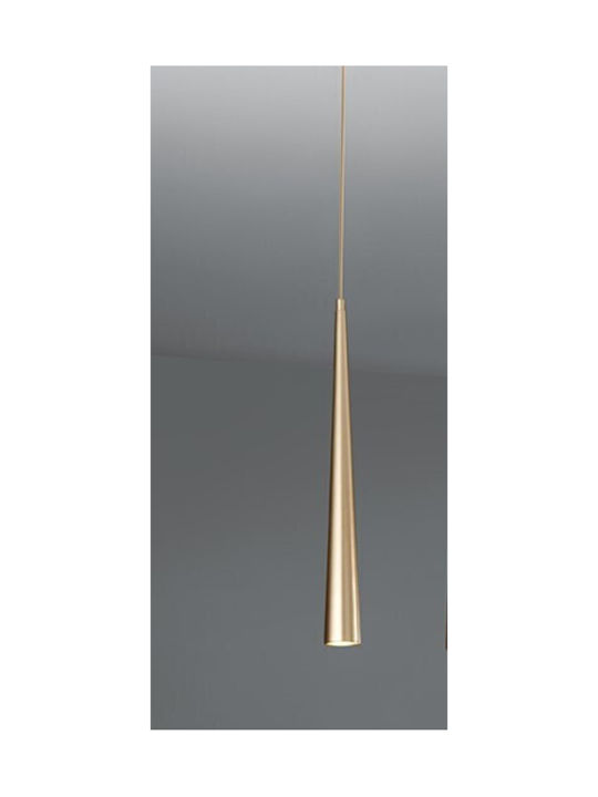 Ondaluce Noa Pendant Light Gold with Socket GU10