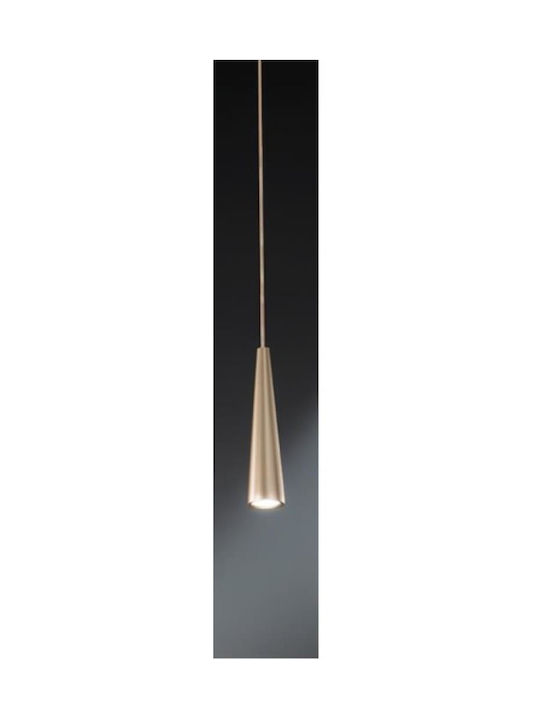 Ondaluce Noa Pendant Light Gold with Socket GU10 6x25cm
