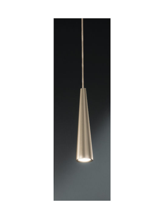 Ondaluce Noa Pendant Light Gold with Socket GU10 6x25cm