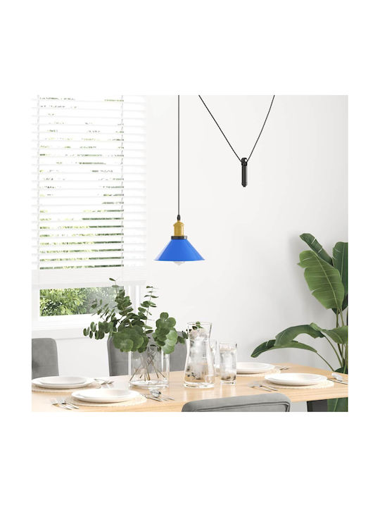 vidaXL Adjustable Pendant Light Blue 22x22cm