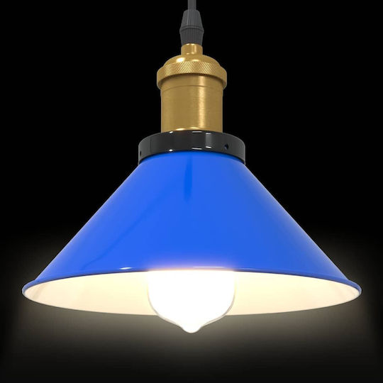 vidaXL Adjustable Blue Ceiling Light with E27 Socket 22x22cm