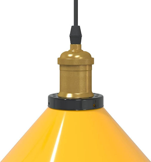 vidaXL Adjustable Yellow Ceiling Light with E27 Socket 22x22cm