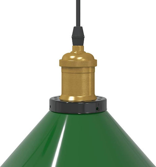vidaXL Adjustable Green Ceiling Light with E27 Socket 22x22cm