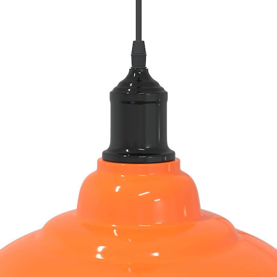 vidaXL Adjustable Orange Pendant Ceiling Light with E27 Socket 31x31cm