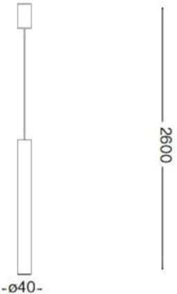 Ideal Lux Look Sp1 Ρυθμιζόμενο Κρεμαστό Φωτιστικό Ασημί με Ντουί GU10 4x4x260εκ.