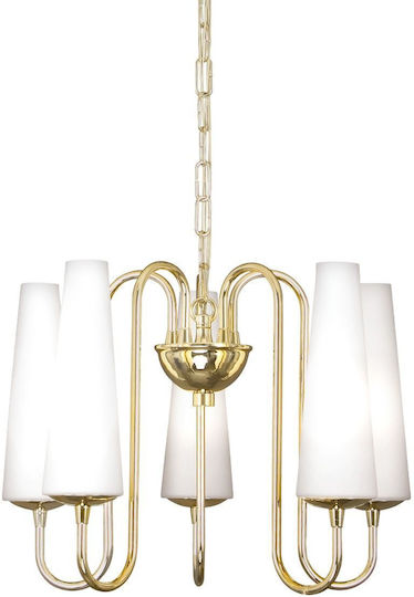 Elmark Pendant Light Gold for 5 Bulbs E14, E.14 40x83x83cm