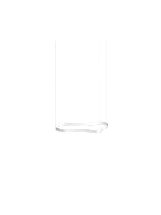 Ideal Lux Κρεμαστό Φωτιστικό Λευκό LED 94.2x45.1x209.3εκ.