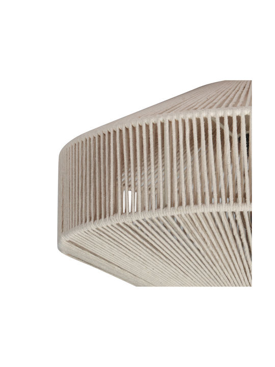 Trio Lighting Deckenleuchte 46cm Beige mit Fassung E27