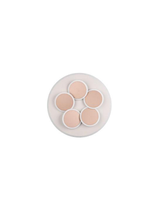 Trio Lighting Πλαφονιέρα Οροφής 49εκ. Γκρι με Ενσωματωμένο LED και Τηλεχειριστήριο