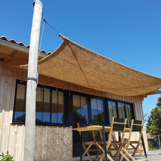 Showood Τετράγωνο Πανί Σκίασης Καφέ 2x2m