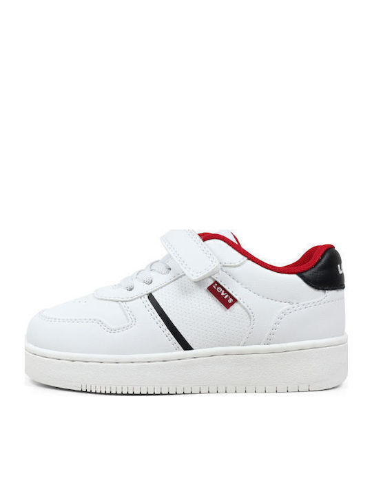 Mini Παιδικά Sneakers με Σκρατς Λευκά