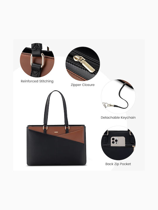 Women's Bag Shopper Shoulder Black / Coffee