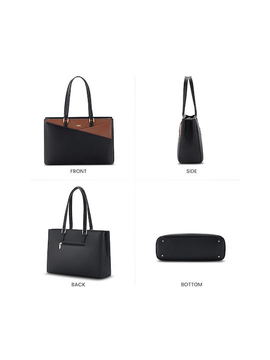 Women's Bag Shopper Shoulder Black / Coffee