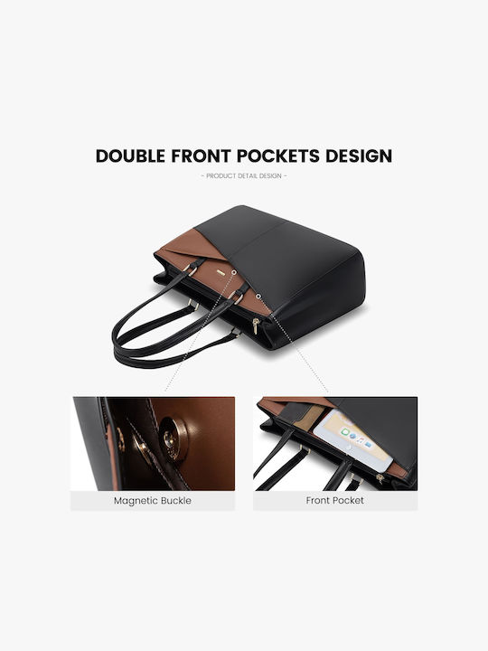 Women's Bag Shopper Shoulder Black / Coffee