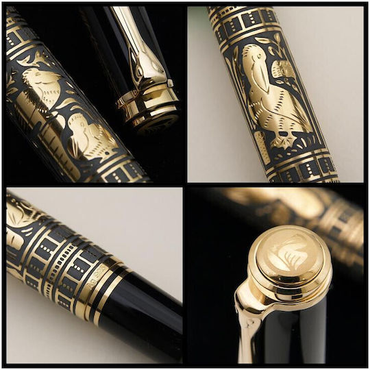 Pelikan Toledo M900 Писалка с Писалка Fine от Inox с Черно Мастило