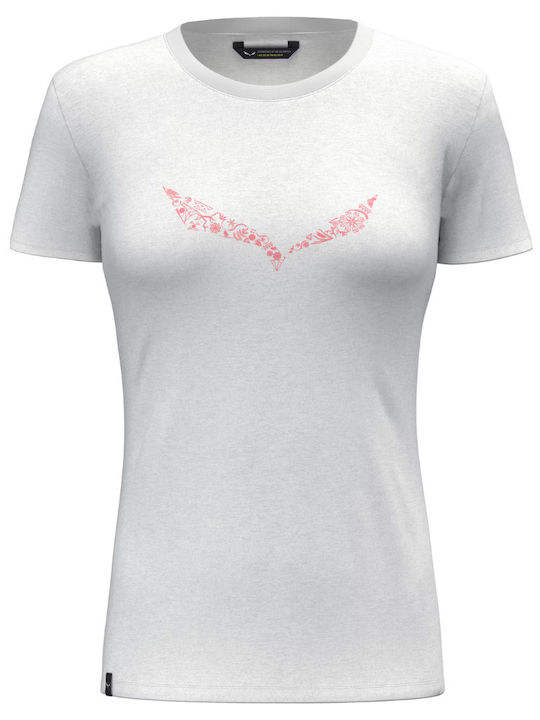 Solidlogo Γυναικείο T-shirt Πεζοπορίας Fast Drying Λευκό