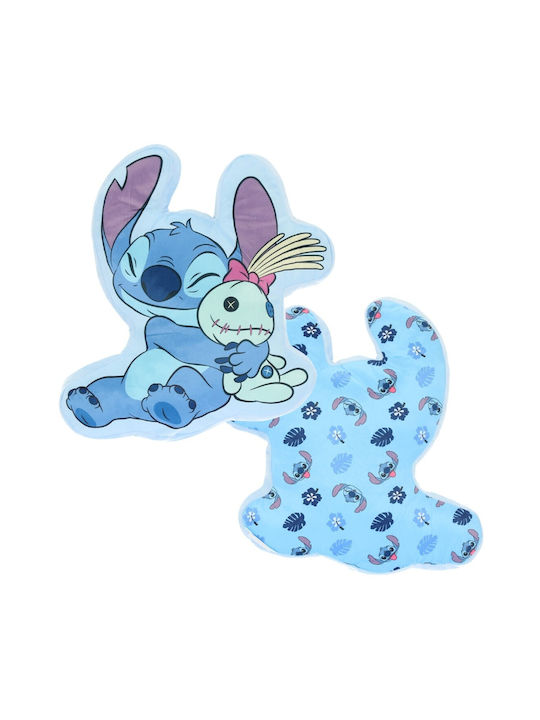 Disney Lilo & Stitch Διακοσμητικό Μαξιλάρι Βελουτέ 40x36εκ Lil24-4319 Μπλε