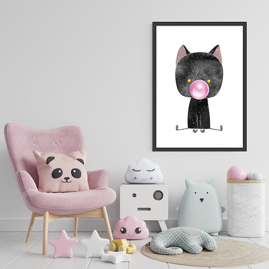 Παιδική Αφίσα Little Black Cat 40x30εκ.